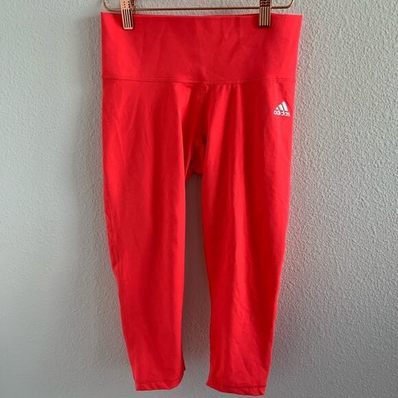 Adidas Climalite Active Tights Pants Pink Workout Gym Athleisure Sports Small - Picture 1 of 8